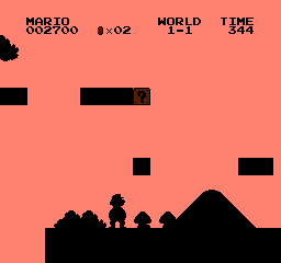 Silhouette Mario Bros Screenshot 1